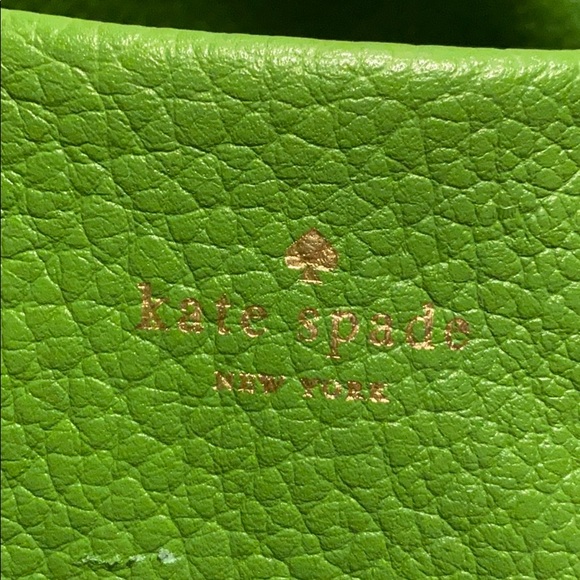 Genuine leather Kate spade lime green bag - Picture 2 of 4